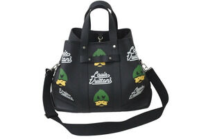 Louis Vuitton NIGO tote bag trolley calfskin black